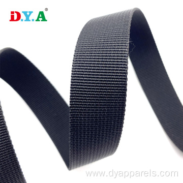 Eco-friendly ylon webbing 25mm black nylon dog webbing